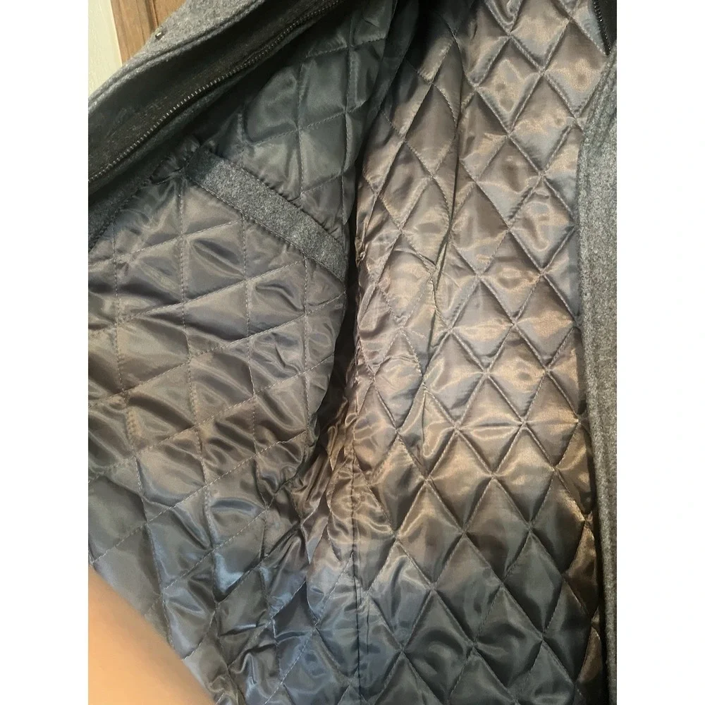 Michael Kors Wool Blend Jacket Men's Size L Gray‎  Utility Coat Jacket- EUC